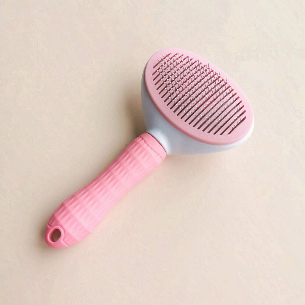 Pet Grooming Brush Push-Button Deshedding Tool Cats Dogs New